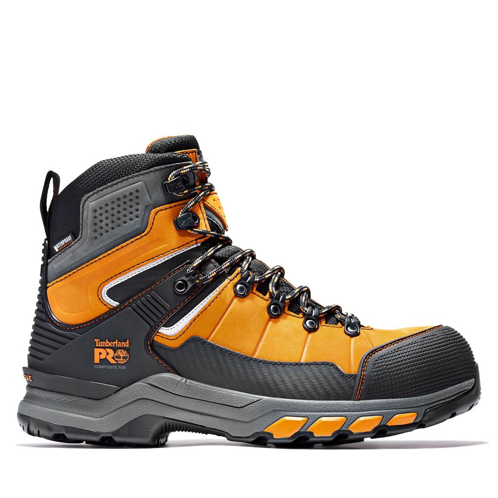 Bocanci De Muncă Timberland Barbati Portocalii/Negrii - Pro® Hypercharge Trd Waterproof Composite-To